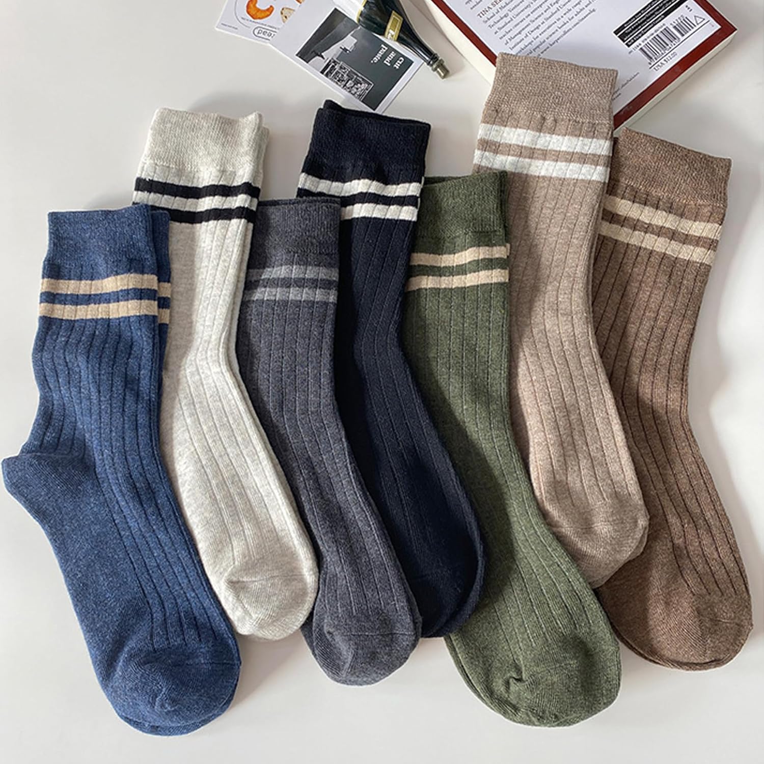 Retro Stripe Comfort Socks
