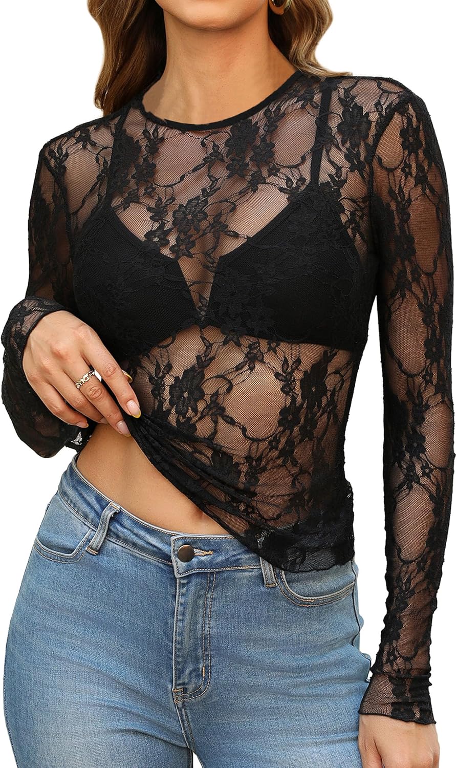 Stealth Mesh Lace Layer Tee