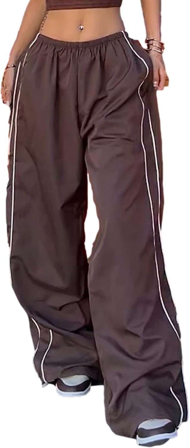 Urban Wide-Leg Parachute Cargo Pants