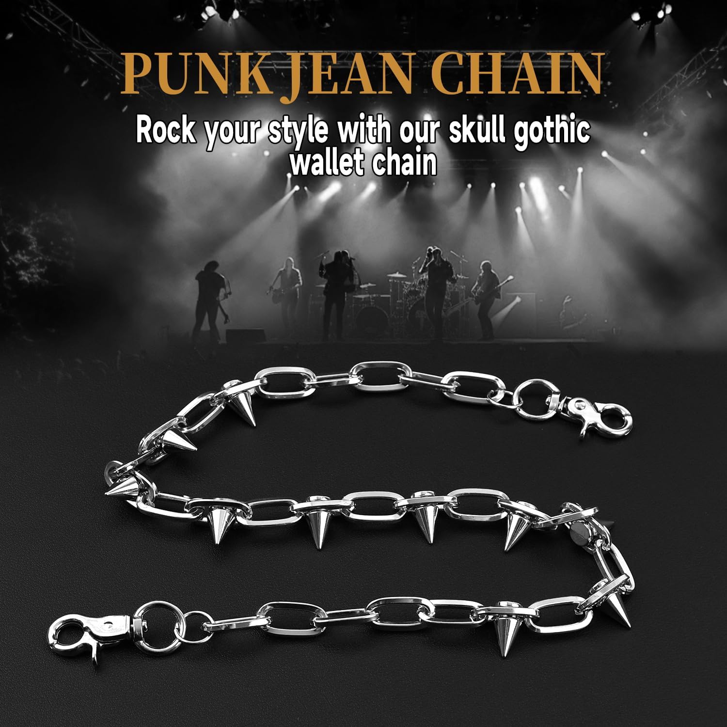 Rivet Punk Wallet Chain