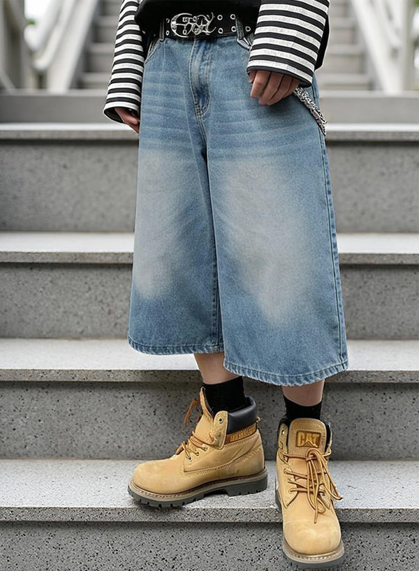 Vintage Baggy Jorts Casual Comfort