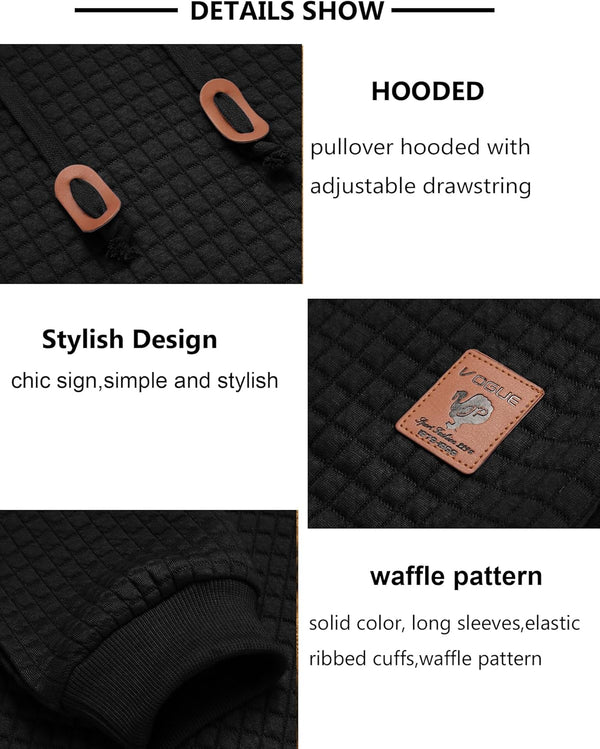 Everyday Waffle Knit Comfort Hoodie