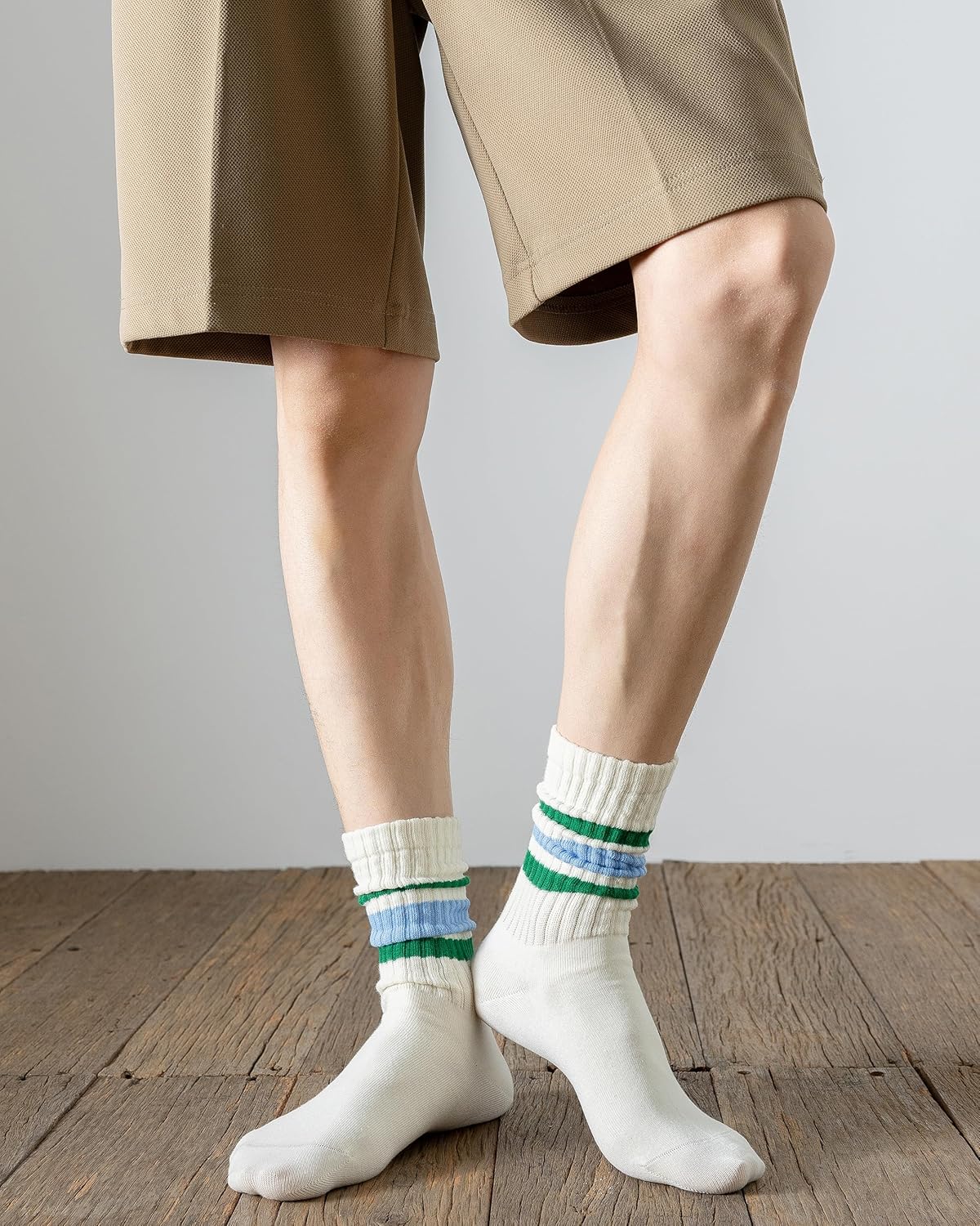 Everyday Striped Crew Comfort Socks