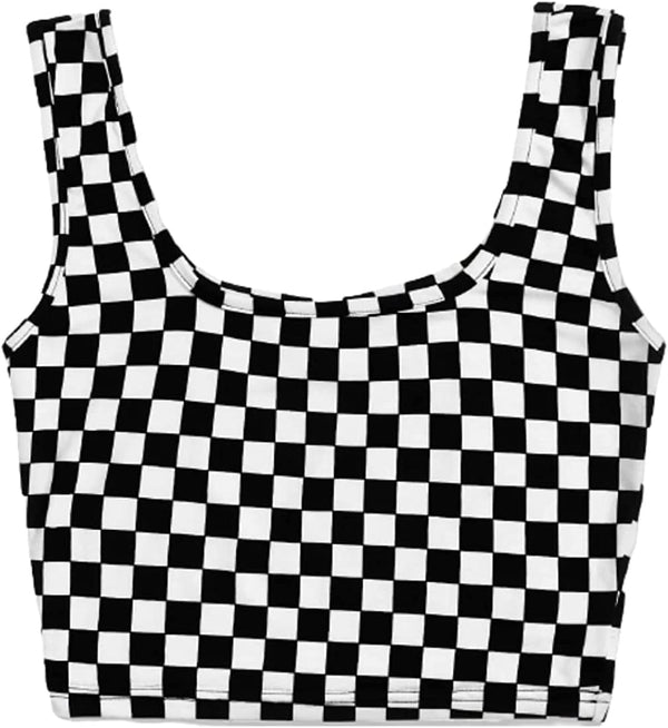 Neon Checker Everyday Crop Tank