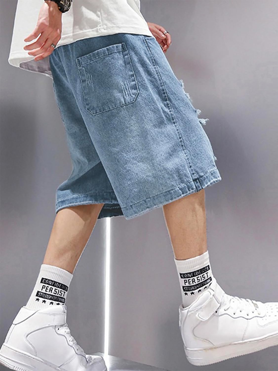 Urban Baggy Denim Jorts Shorts