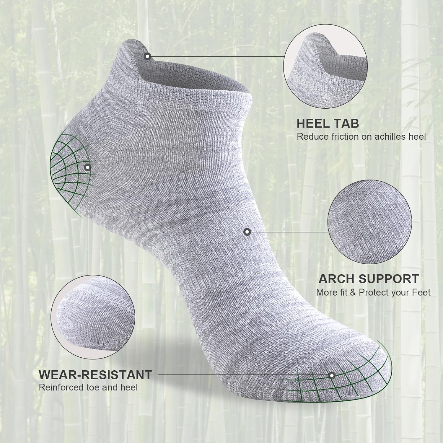 Bamboo Breeze Ankle Comfort Socks