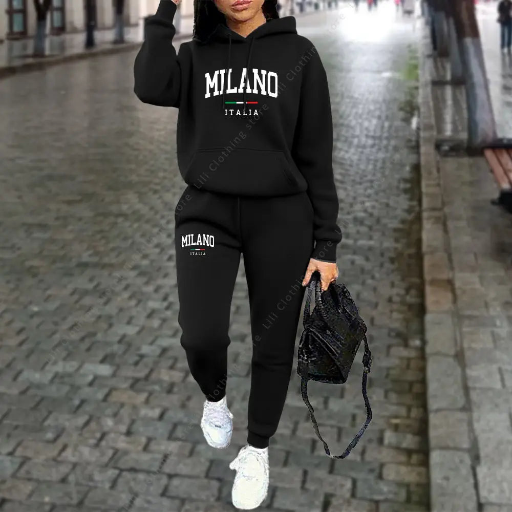 Urban Milano Hoodie Tracksuit Set