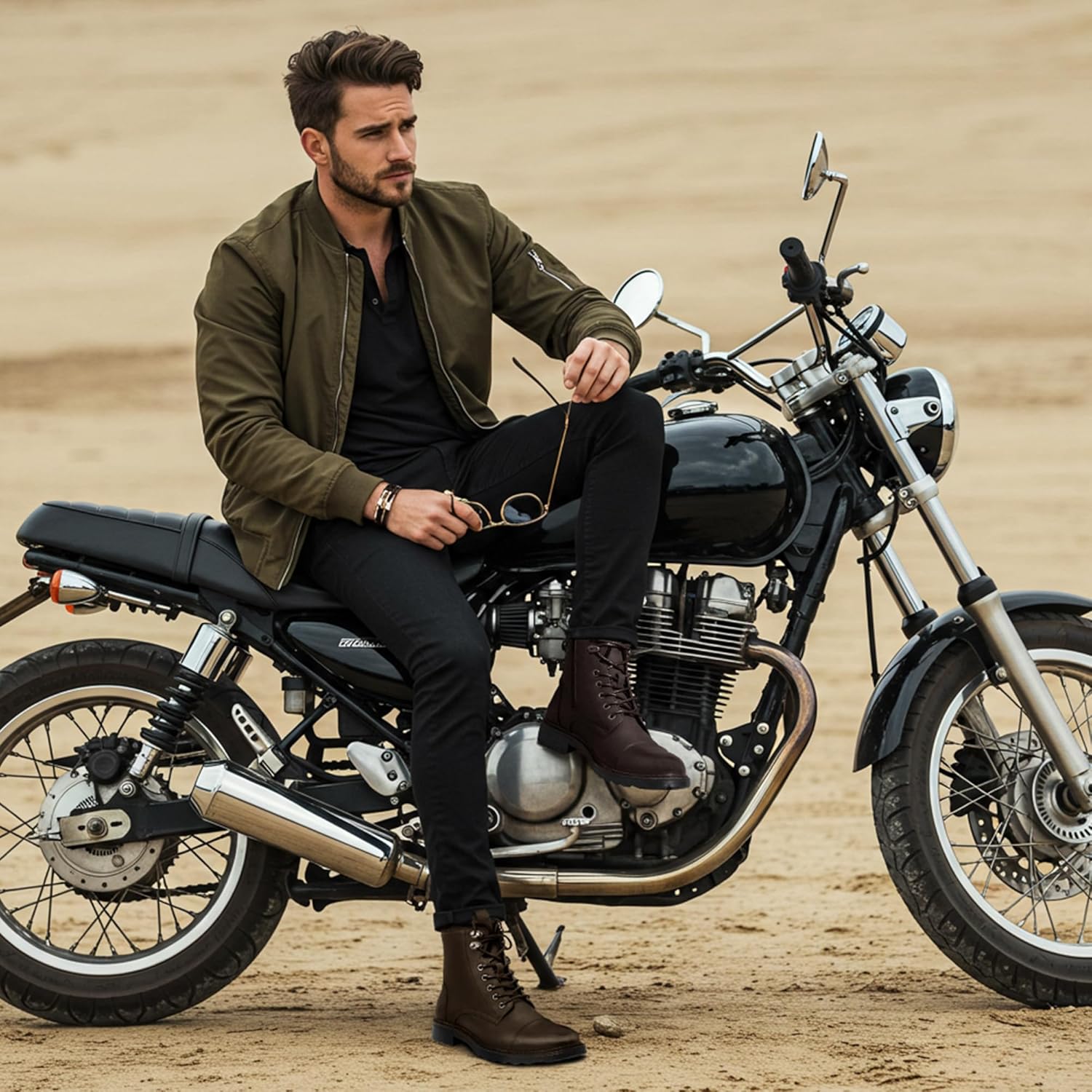 Everyday Rider Zipper Chukka Boots