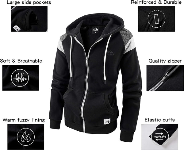 Everyday Zip Fleece Comfort Hoodie