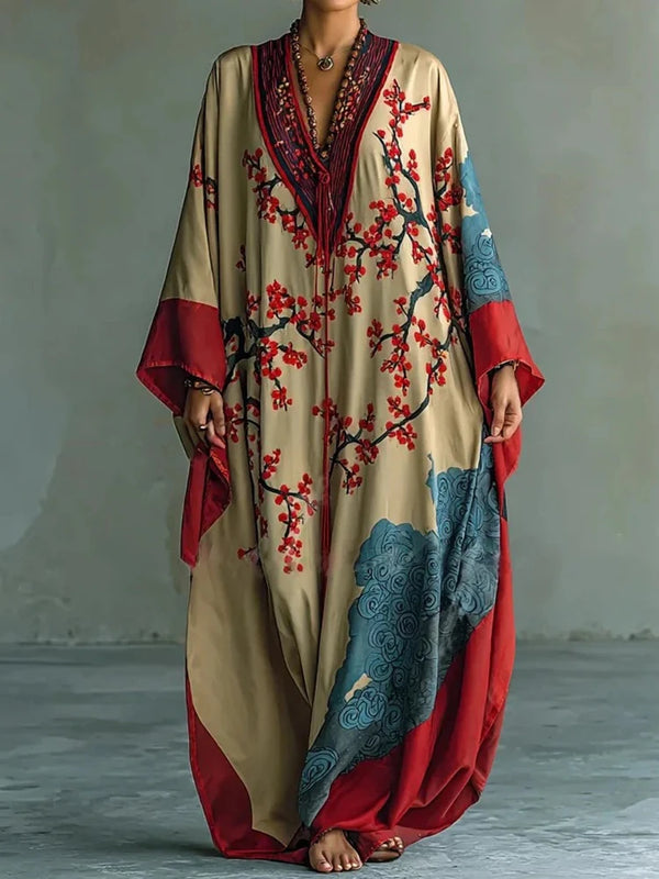 Classic V-Neck Maxi Comfort Dress