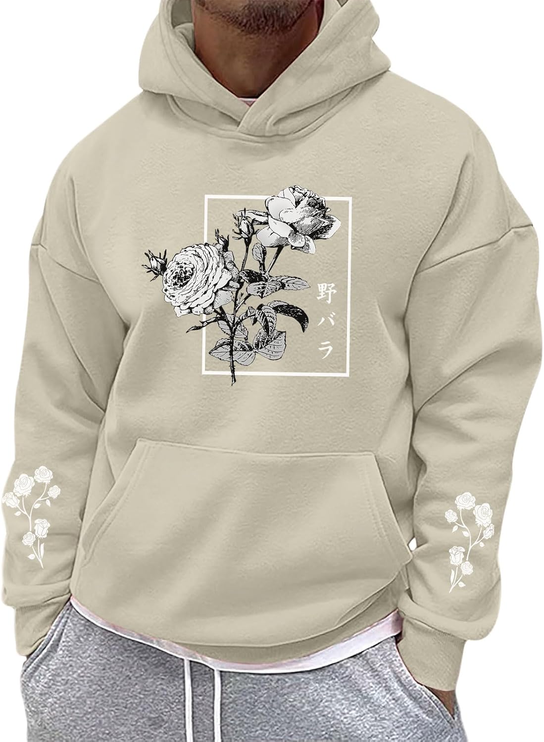 Rose Streetwear Oversized Cozy Hoodie