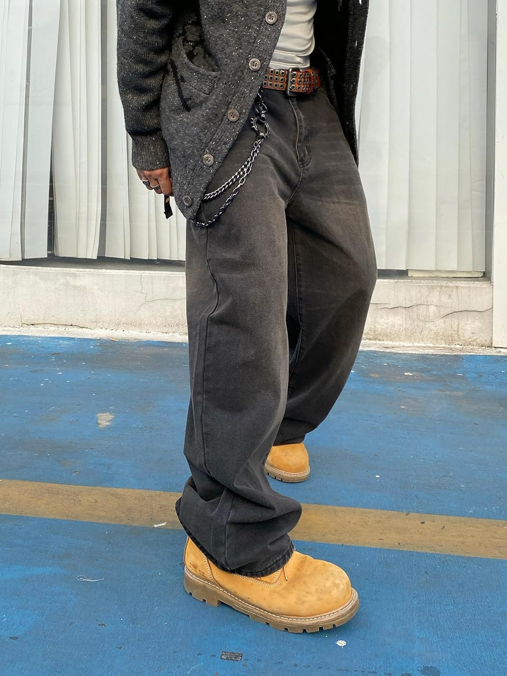Urban Relaxed Baggy Wide-Leg Jeans