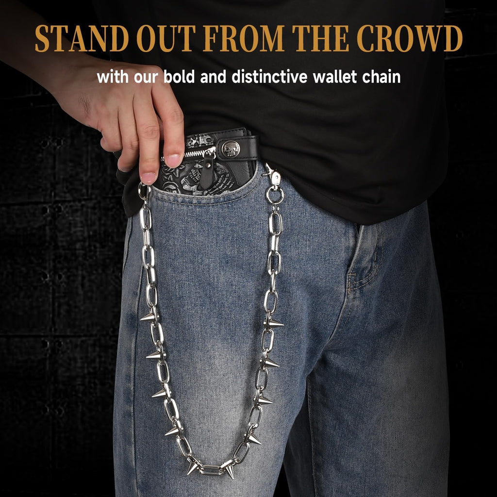 Rivet Punk Wallet Chain