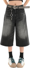 Urban Baggy Denim Capri Shorts