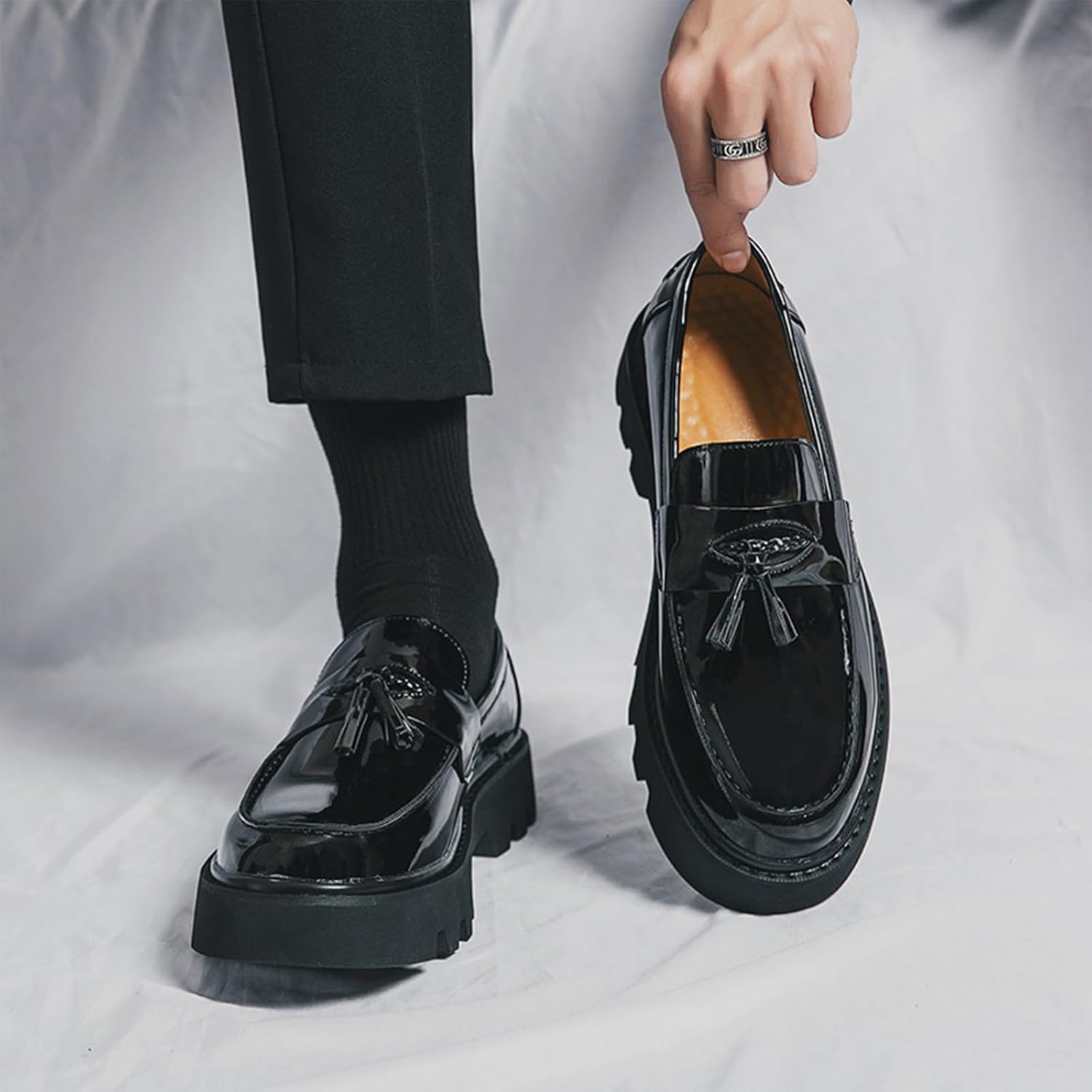 Polished Platform Tassel Loafers Urban Edition