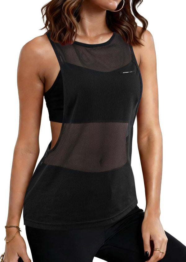 BreezyFit Mesh Racerback Tank Top