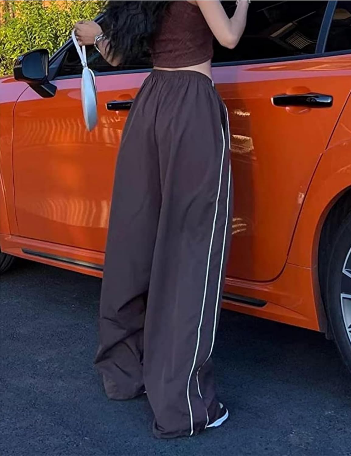 Urban Wide-Leg Parachute Cargo Pants