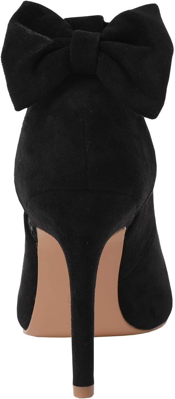 Classic Bow D'Orsay Comfort Heels
