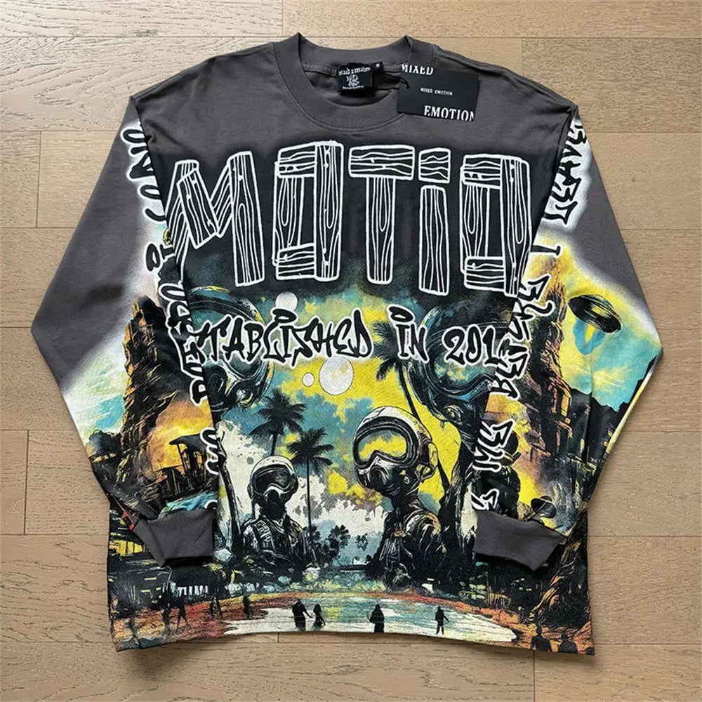 Mixed Emotion Oversized Tee