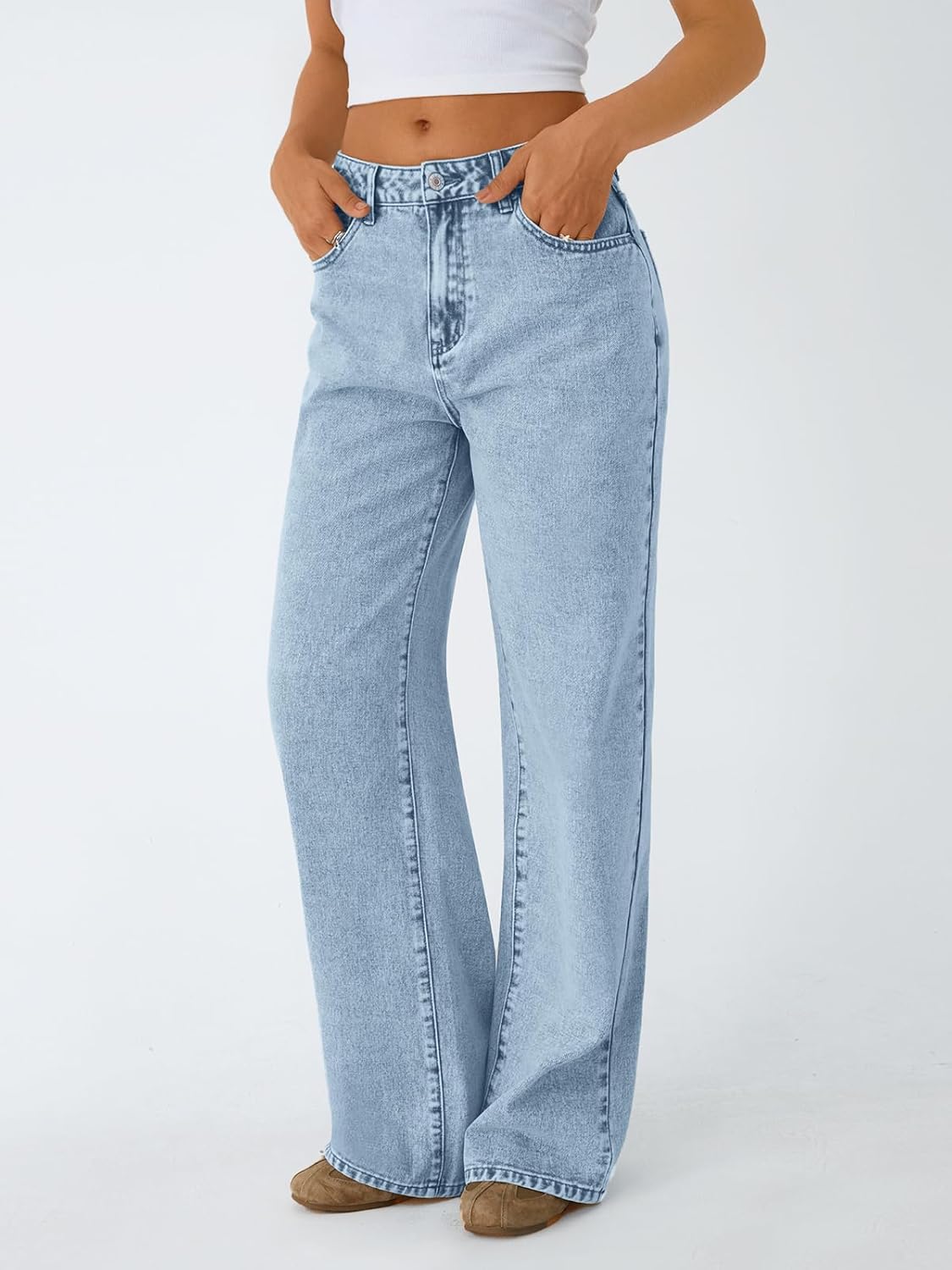 High-Rise Classic Wide Leg Jeans